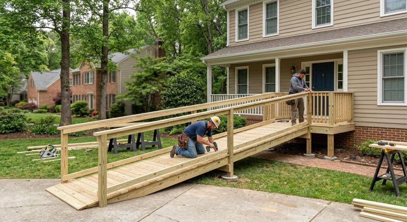 Porch Ramp Installation in Wilmington, NC