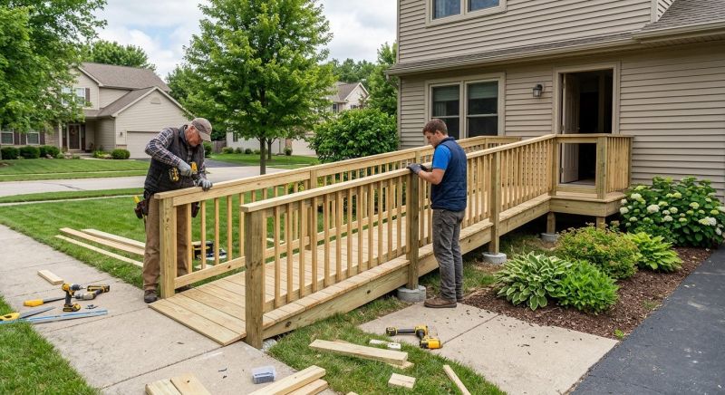 Handicap Ramp Construction in Conroe, TX